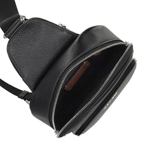 コーチ アウトレット ボディバッグ メンズ イーサン パック ブラック COACH OUTLET CY833 SV/BK