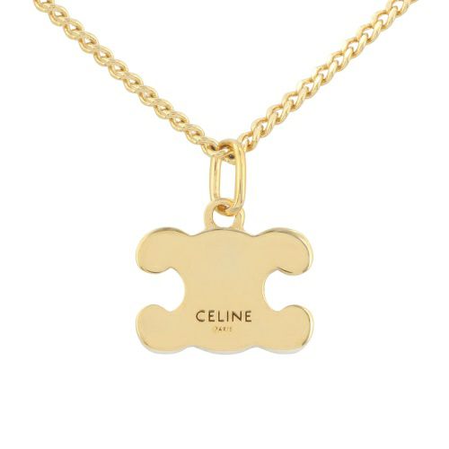 セリーヌ ネックレス レディース トリオンフ ラインストーン ネックレス ゴールド CELINE 460GB6BZI 35OR GOLD