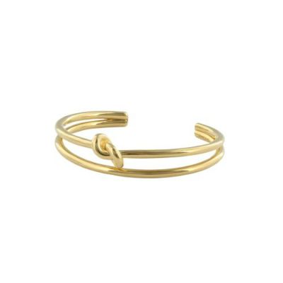 セリーヌ ブレスレット バングル レディース ノット ダブル カフ ゴールド CELINE 461FV6BRA 35OR GOLD