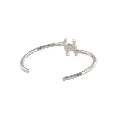 セリーヌ ブレスレット バングル レディース トリオンフ アシンメトリック カフ シルバー CELINE 460PQ6BRA 36SI SILVER