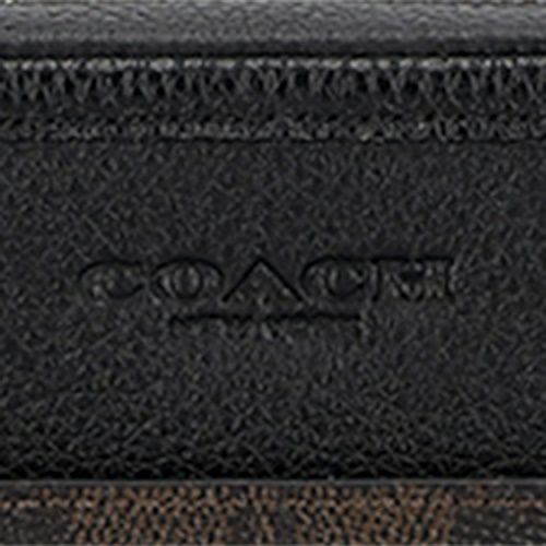 コーチ アウトレット ショルダーバッグ メンズ サリバン クロスボディ バッグ・シグネチャー キャンバス ブラウン COACH OUTLET CAT78 QBXAM ウォルナットブラウン/ブラック