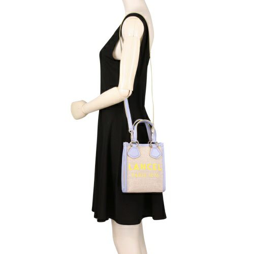 ランセル ショルダーバッグ レディース パープル LANCEL A12334 1D NATURAL/LAVENDER