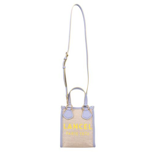 ランセル ショルダーバッグ レディース パープル LANCEL A12334 1D NATURAL/LAVENDER
