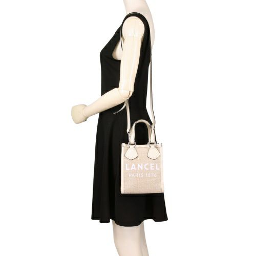 ランセル ショルダーバッグ レディース ベージュ LANCEL A12334 5Z NATURAL/WHITE
