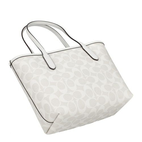 コーチ アウトレット トートバッグ レディース ミニ シティ トート・シグネチャー キャンバス ホワイト COACH OUTLET CN733 IMRFF グレイシャーホワイト