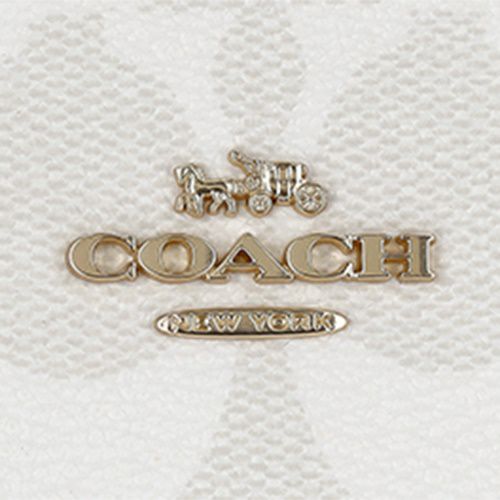 コーチ アウトレット トートバッグ レディース ミニ シティ トート・シグネチャー キャンバス ホワイト COACH OUTLET CN733 IMRFF グレイシャーホワイト