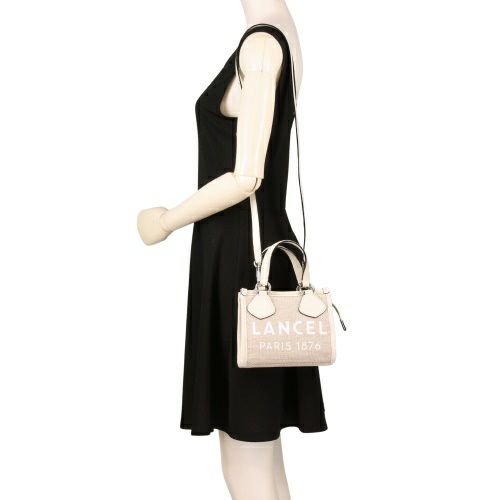 ランセル トートバッグ レディース ホワイト LANCEL A12285 5Z NATURAL/WHITE