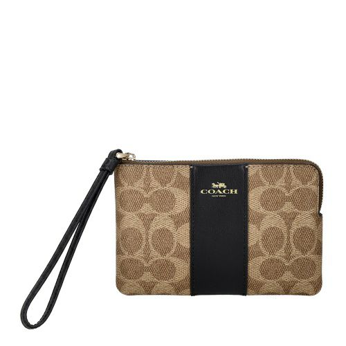コーチ アウトレット ポーチ レディース コーナー ジップ リストレット  
