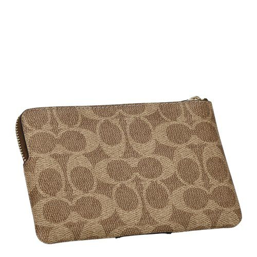 COACH ジップ ポーチ・シグネチャー キャンバス COACH OUTLET｜【公式】ジップ ポーチ・シグネチャー キャンバス