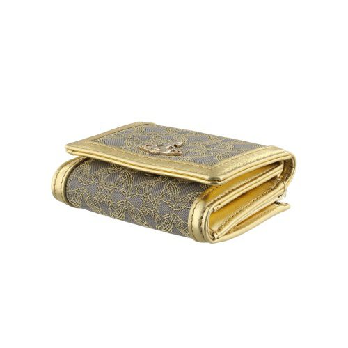ヴィヴィアンウエストウッド 三つ折り財布 レディース ゴールド Vivienne Westwood 51010018 W00l2 R401 GOLD/GREY