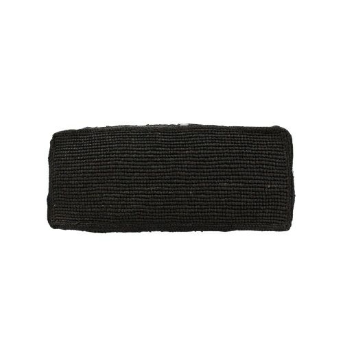 パコ ラバンヌ ハンドバッグ レディース BLACK TOTE BAG IN RAFFIA ブラック PACO RABANNE 25PSS0501NAT041M004 BLACK