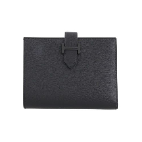 エルメス ベアン コンパクト SO-BLACK ヴォーマダム K刻印 HERMES Bearn Compact ブラック