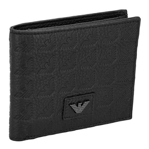 エンポリオアルマーニ 二つ折り財布 メンズ ブラック EMPORIO ARMANI EM001741 AF14774 UC001
