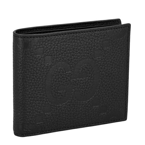 グッチ 二つ折り財布 メンズ ジャンボGG コインウォレット ブラック GUCCI 739479 AABY0 1000