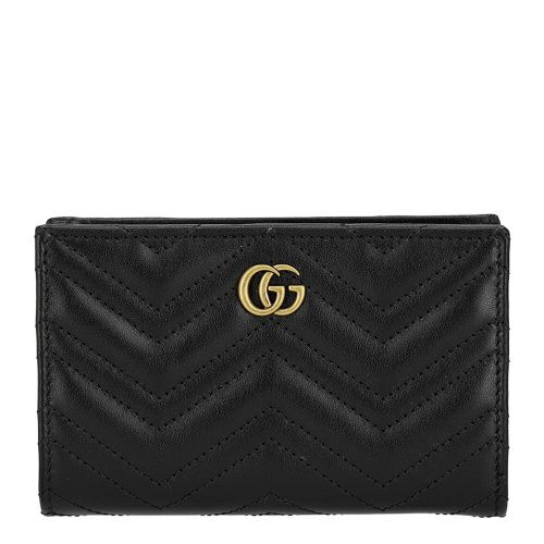 グッチ 二つ折り財布 レディース ダブルG ウォレット ブラック GUCCI  