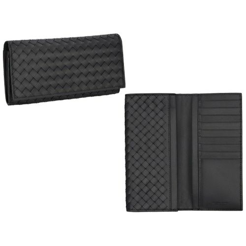 ボッテガヴェネタ 長財布 メンズ イントレチャート ブラック BOTTEGA VENETA 120697 V47W1 1000
