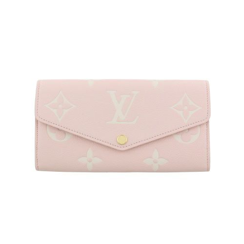 ルイヴィトン 長財布 モノグラムアンプラント ポルトフォイユ・サラ NM ピンク LOUIS VUITTON M14000 ピンク/クオーツ