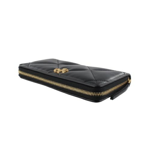トリーバーチ 長財布 レディース キラ ダイヤモンド キルト ジップ コンチネンタル ウォレット KIRA DIAMOND QUILT ZIP CONTINENTAL WALLET ブラック TORY BURCH 154989 001 BLACK