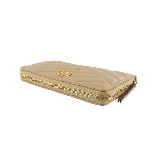 トリーバーチ 長財布 レディース キラ シェブロン KIRA CHEVRON ジップコンチネンタルウォレット ベージュ TORY BURCH 90348 251 DESERT DUNE