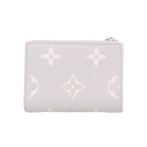 ルイヴィトン 二つ折り財布 モノグラムアンプラント ポルトフォイユ・リサ グレー LOUIS VUITTON M13797 ブリュームグレー/ホワイトクオーツ