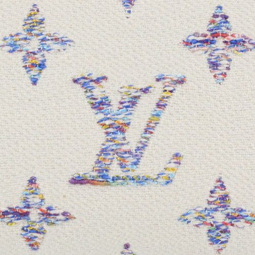 ルイヴィトン 二つ折り財布 モノグラム・ジャカード ポルトフォイユ・ルー ホワイト LOUIS VUITTON M83500 マルチカラーホワイト