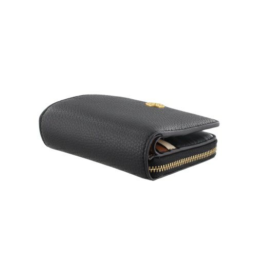 トリーバーチ 二つ折り財布 レディース ロビンソン ペブルドレザー バイフォールド ウォレット ブラック TORY BURCH 146369 001 BLACK