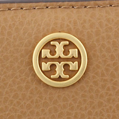 トリーバーチ 二つ折り財布 レディース ロビンソン ペブルドレザー バイフォールド ウォレット ブラウン TORY BURCH 146369 202 TIGERS-EYE キャメル