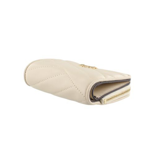 トリーバーチ 二つ折り財布 レディース キラ KIRA CHEVRON BI FOLD WALLET ベージュ TORY BURCH 153121 122 NEW CREAM
