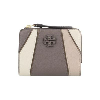 トリーバーチ 二つ折り財布 レディース マックグロー McGraw グレー TORY BURCH 158617 250 WILD MUSHROOM MULTI ワイルドマッシュルームマルティー