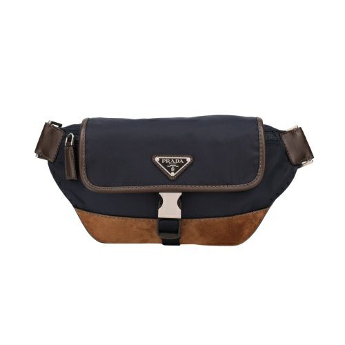 プラダ ショルダーバッグ メンズ TESSUTO+CAMOSCIO ネイビー PRADA 2VH176 V OOF 384 F0C1B BLU+CAFFE