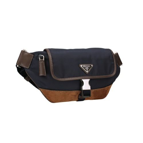 プラダ ショルダーバッグ メンズ TESSUTO+CAMOSCIO ネイビー PRADA 2VH176 V OOF 384 F0C1B BLU+CAFFE