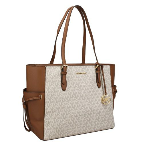 マイケルコース トートバッグ レディース ギリー シグネチャー ラージ ドローストリング トラベル トート ホワイト MICHAEL KORS 35S1G2GT7B VANILLA