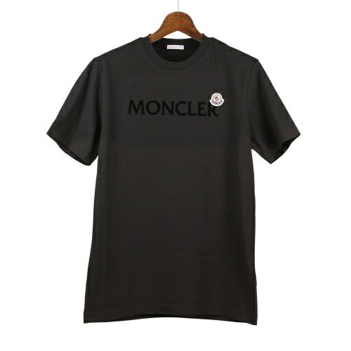 モンクレール Tシャツ 半袖 カットソー メンズ SS T-SHIRT ブラック  
