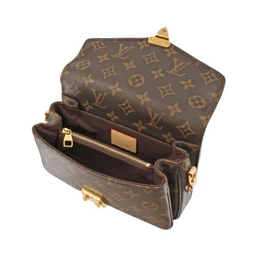 ルイヴィトン ショルダーバッグ レディース モノグラム ポシェット・メティス EW ブラウン LOUIS VUITTON M46279