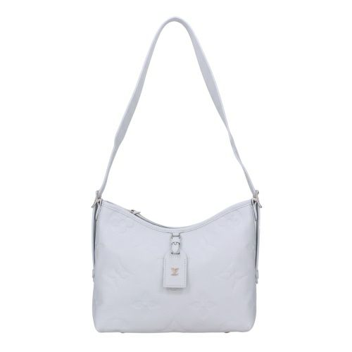 ルイヴィトン ショルダーバッグ レディース モノグラムアンプラント キャリーオール ジップ NM PM ブルー LOUIS VUITTON M46673 ウォッシュド・ブルー