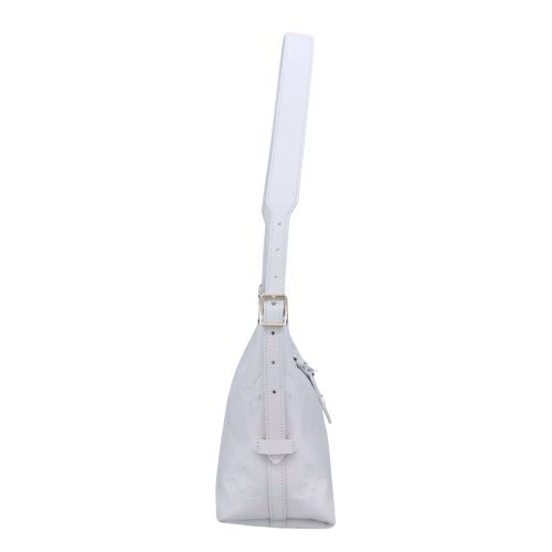 ルイヴィトン ショルダーバッグ レディース モノグラムアンプラント キャリーオール ジップ NM PM ブルー LOUIS VUITTON M46673 ウォッシュド・ブルー
