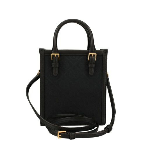 トリーバーチ ショルダーバッグ レディース モノグラム ミニトート クロスボディ ブラック TORY BURCH 152133 001