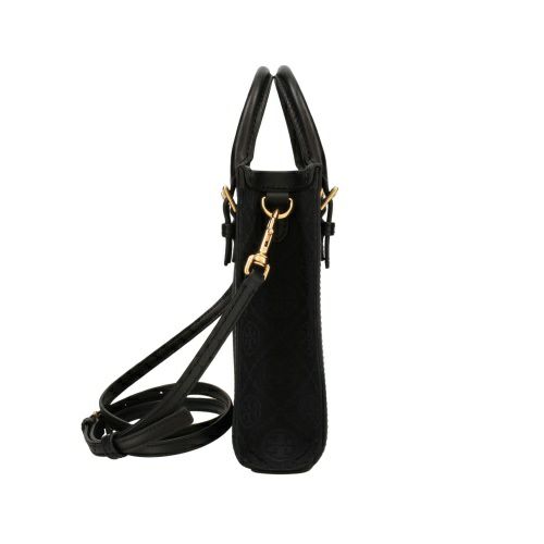 トリーバーチ ショルダーバッグ レディース モノグラム ミニトート クロスボディ ブラック TORY BURCH 152133 001