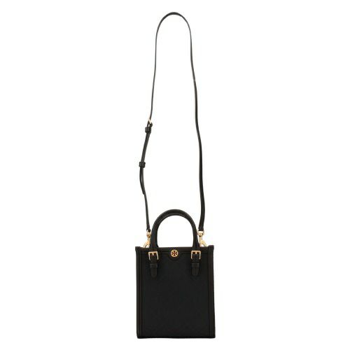 トリーバーチ ショルダーバッグ レディース モノグラム ミニトート クロスボディ ブラック TORY BURCH 152133 001