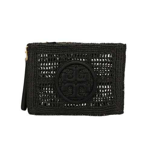 トリーバーチ セカンドバッグ レディース エラ クロシェ ポーチ クラッチバッグ ブラック TORY BURCH 155038 001