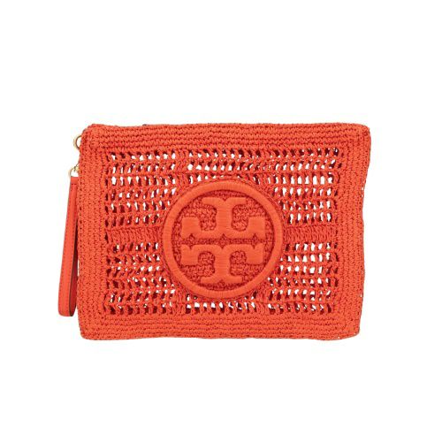 トリーバーチ セカンドバッグ レディース エラ クロシェ ポーチ クラッチバッグ レッド TORY BURCH 155038 627