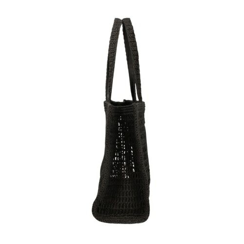 トリーバーチ トートバッグ レディース エラ スモールトート クロシェ ロゴ ブラック TORY BURCH 158040 001