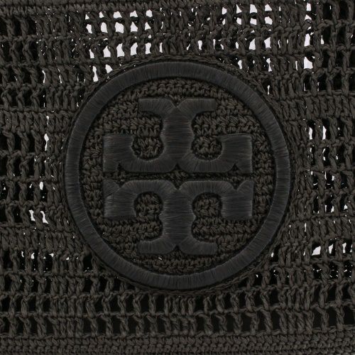トリーバーチ トートバッグ レディース エラ スモールトート クロシェ ロゴ ブラック TORY BURCH 158040 001