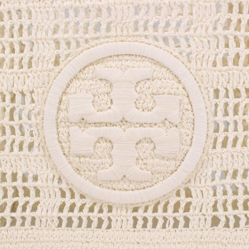 トリーバーチ トートバッグ レディース エラ スモールトート クロシェ ロゴ ホワイト TORY BURCH 158040 100