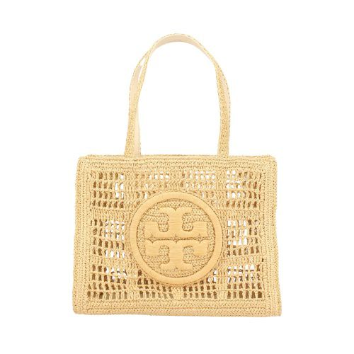 トリーバーチ トートバッグ レディース エラ スモールトート クロシェ ロゴ ベージュ TORY BURCH 158040 254