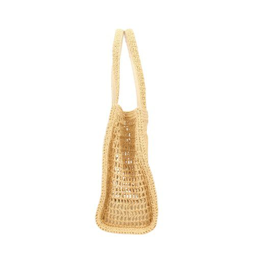 トリーバーチ トートバッグ レディース エラ スモールトート クロシェ ロゴ ベージュ TORY BURCH 158040 254