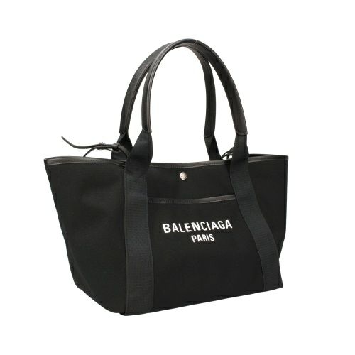 ✨BALENCIAGA✨美品　ブラック トートバッグ　bb柄 バレンシアガ ハンドバッグ レディース ビアリッツ ミディアムトート