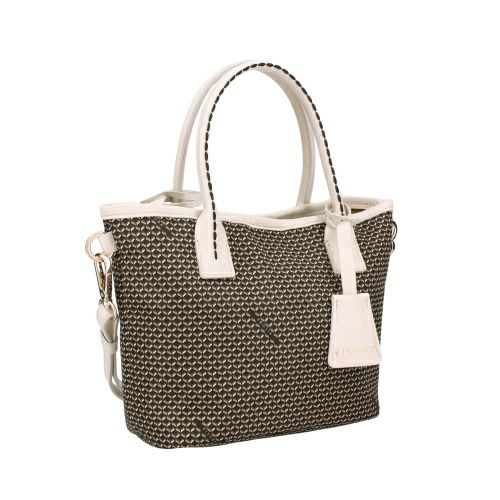 プリニオ ヴィソナ ハンドバッグ レディース ブラック PLINIO VISONA 24935 NERO/LATTE