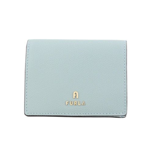 フルラ 二つ折り財布 レディース カメリア レザー スモール コンパクト バイフォールド コイン ポケット ウォレット ブルー FURLA WP00304 ARE000 AQ000 ACQUAMARINA