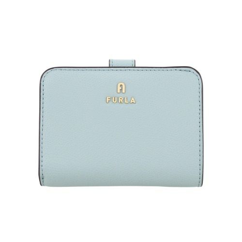フルラ 二つ折り財布 レディース カメリア レザー スモール コンパクト ウォレット ブルー FURLA WP00315 ARE000 AQ000 ACQUAMARINA